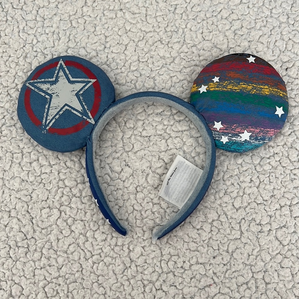 America Chavez Ear Headband for Adults – Marvel Pride Collection 🔴🟠